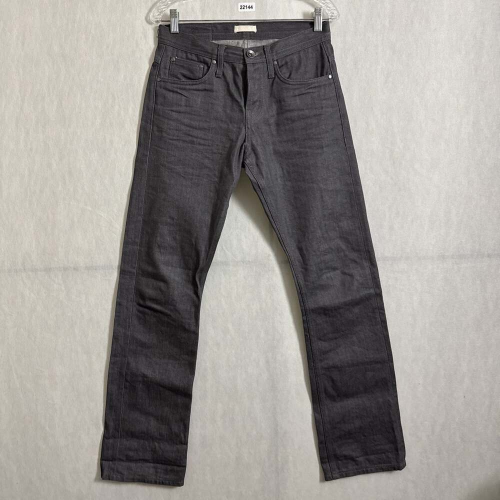 Thee Unbranded Men's Size 29 Gray 14.50z Selvedge Straight Leg Jeans